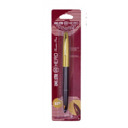 Hero 329 Classic Smooth Fountain Pen with Gold Colour Cap (Pack of 1)