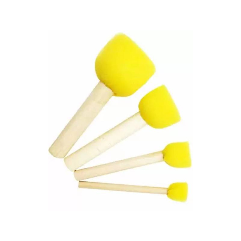 30 Pcs Round Sponges Brush Set, Round Sponge Brushes for Painting, Paint  Sponges for Acrylic Painting, Painting Tools for Kids Arts and Crafts (4