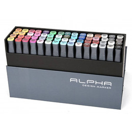 Alpha Design Twin Tip Markers (48 Colours)