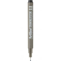 Artline Drawing Pen (Black,0.8mm)