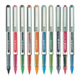 Uniball UB 157 Eye 0.7mm Roller Pen (10 Assorted Colours)
