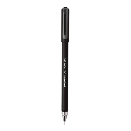 Unomax Ultron 2x Liquid Ball Point Pen (Black, Pack of 10)