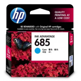 HP 685 Cyan Ink Cartridge
