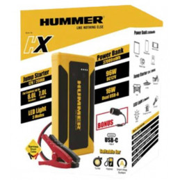 Hummer HX Jump Starter USB-C Power Bank 37000mWh 2000A -To jump start a dead battery of a Motorcycle,Car, Boat,