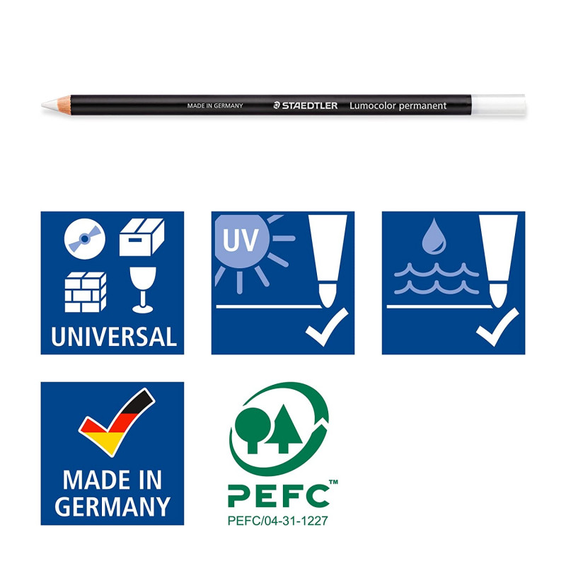 Staedtler Glass Marking Pencil (Pack of 6 colours)