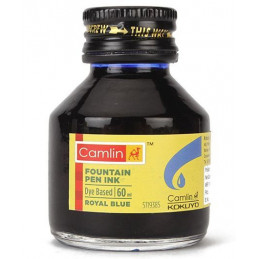 Camlin Fountain Pen Ink (Royal Blue,60ml,Pack of 5)