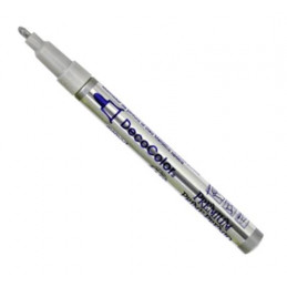 DecoColor Premium Fine Tip Paint Marker (Silver Colour)