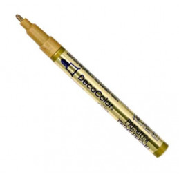 DecoColor Premium Fine Tip Paint Marker (Gold Colour)