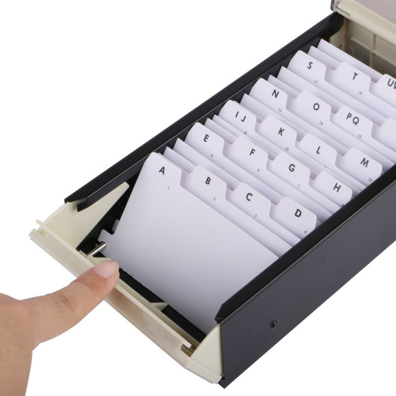 Eagle 818M Business Card Holder, Storage up to 600 Cards (Black)