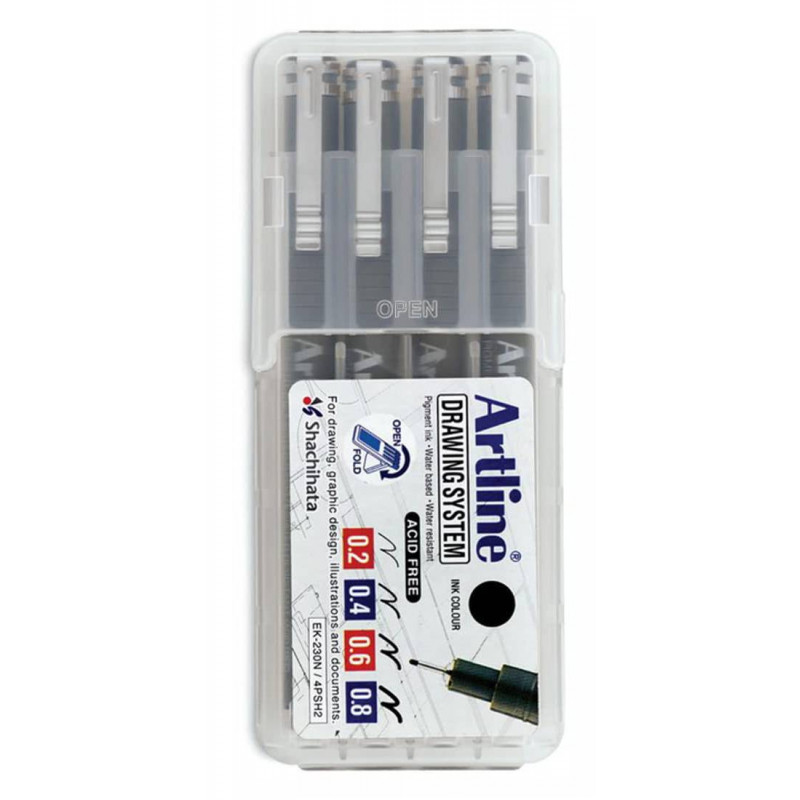 Artline Drawing Pen - 0.3 mm Tip, Black