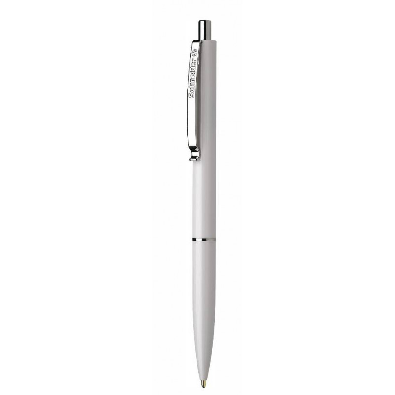 Wereldrecord Guinness Book poll vervorming Schneider K15 Retractable Ball Point Pen (White Barrel)