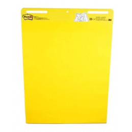 3M Post-it Self-Stick Easel Pad, 25 x 30 Inches, 30-Sheet Pad (Yellow)  -Pack of 6