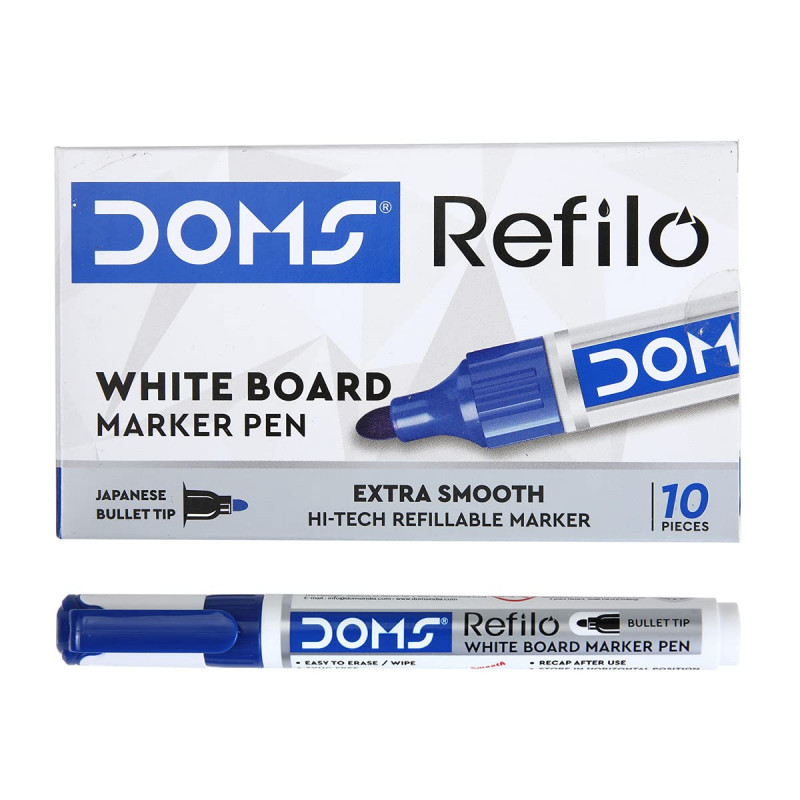 Buy Camlin Blue White Board Marker Pen Pack of 10 Online at Best Prices  in India  JioMart