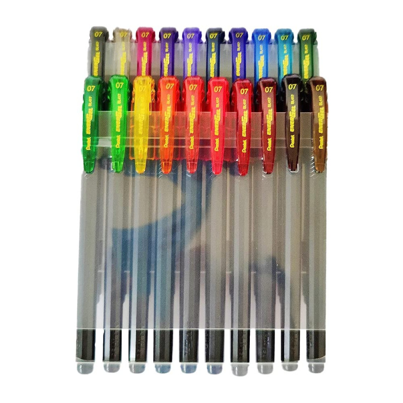 Pentel Energel Multi Colour Roller Gel pens (20 Colours,0.7mm)