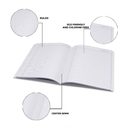 Classmate Long Size Note Book (Soft Cover, 228 Pages, Ruled) -Pack of 6