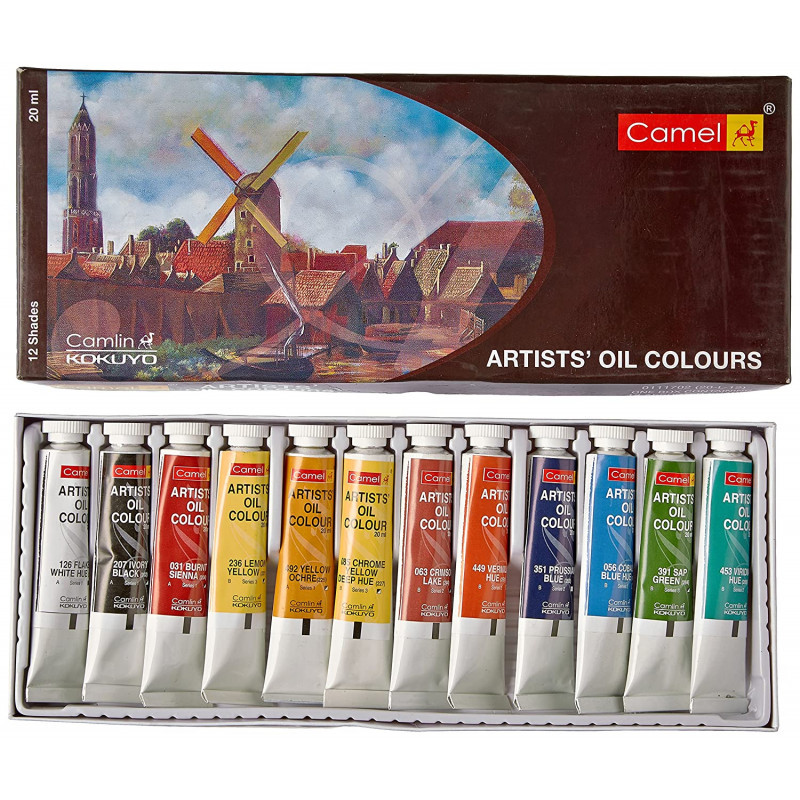 Camel Artist Oil Colour Tubes 20ml12 Shades