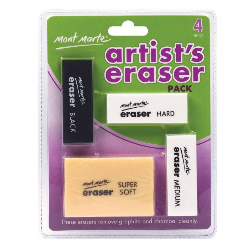 Mont Marte Artists Eraser Pack Set of 4 (MAXX0005)